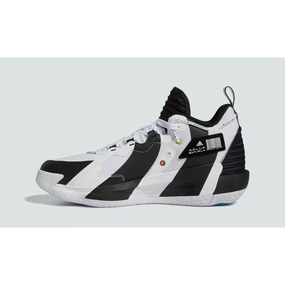 New Adidas x Reebook DAME 7 EXT PLY Damenosis Size 10.5 H00427 Black White Shaq main image 5